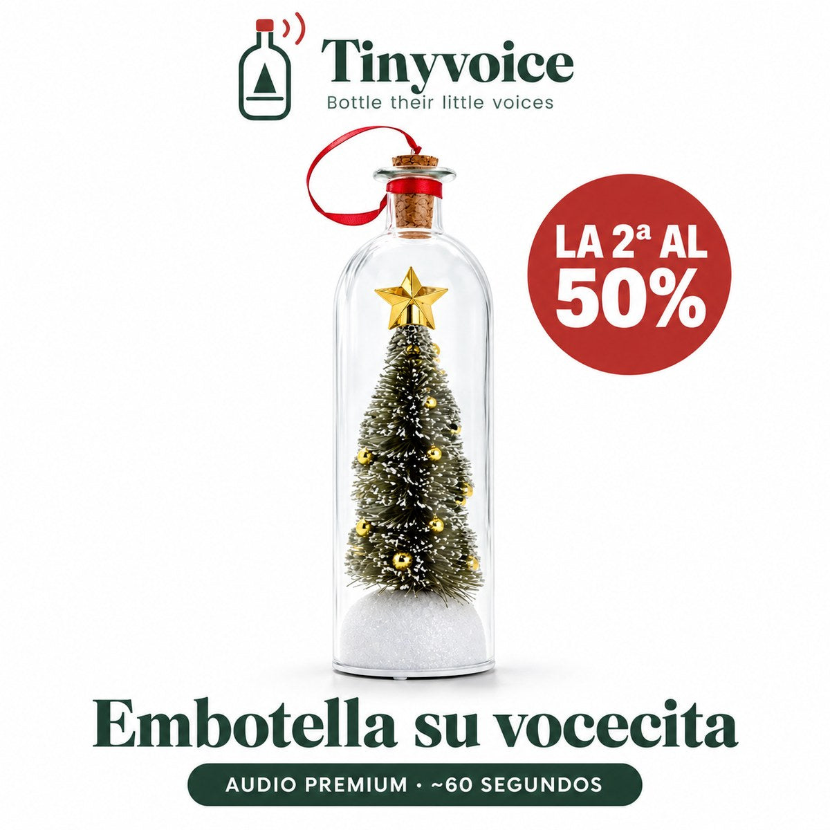 Tinyvoice — la botella de Navidad que guarda su voz